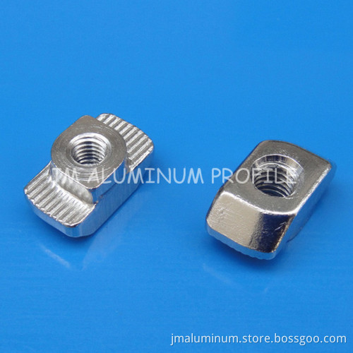 Carbon Steel T Type Nut Fastener Aluminum Connector Match Use 40/45 Series Industrial Aluminum Profile